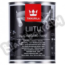 Tikkurila Liitu – Черная грифельная краска, 1 литр, Финляндия.