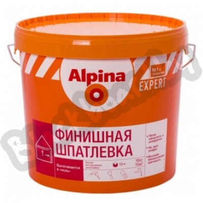 Alpina Expert Feinspachtel – Шпатлевка для финишной подготовки поверхности под окраску, 4.5-25 кг, Беларусь