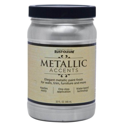 Rust Oleum Metallic Accents - Краска с эффектом насыщенного металлика, 0,95 л, США 