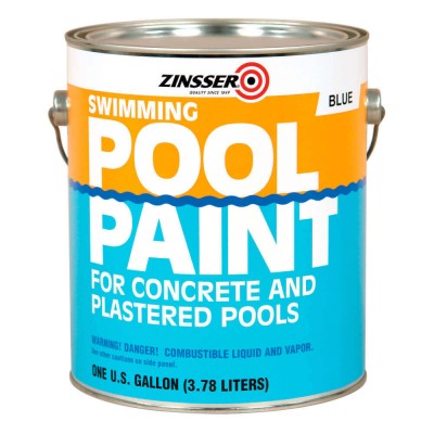 Zinsser Swimming Pool Paint - Краска для бассейнов, белая/синяя, 3.78 литра, США